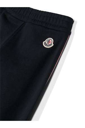 blue cotton trousers MONCLER KIDS | 8H00004809AG778